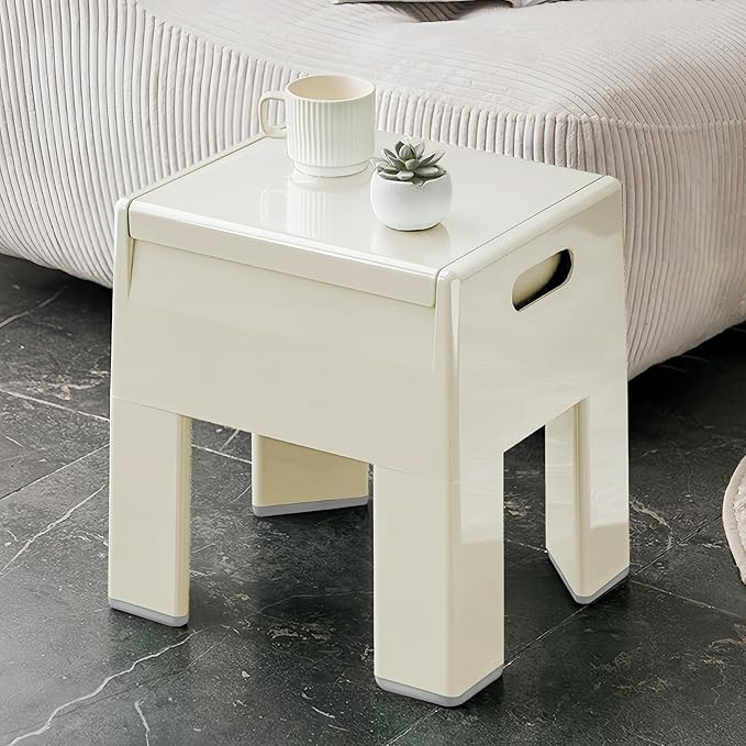 Nightstand Bedside with Storage Space, Dorm and Small Spaces, Easy Assembly by Permory