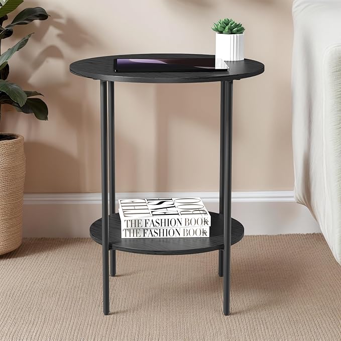 Side Table, Round End Table - Image 5