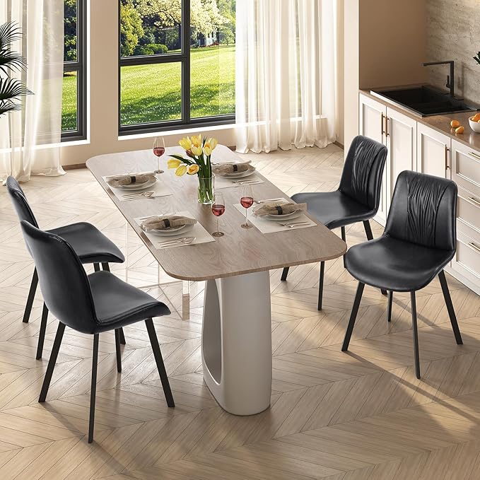 Upholstered Dining Chairs Set of 2, Modern Kitchen & Dining Room Chairs - Image 2