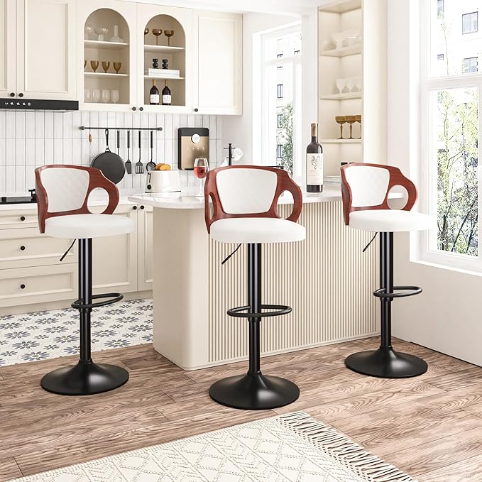 VECELO BarStools Set of 2, Counter Height Stools - Image 3