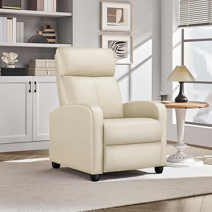 Yaheetech Recliner Chair PU Leather Recliner Sofa Home Theater Seating - Image 2