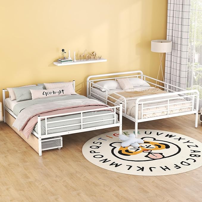 Full Over Queen Metal Bunk Bed - Image 4