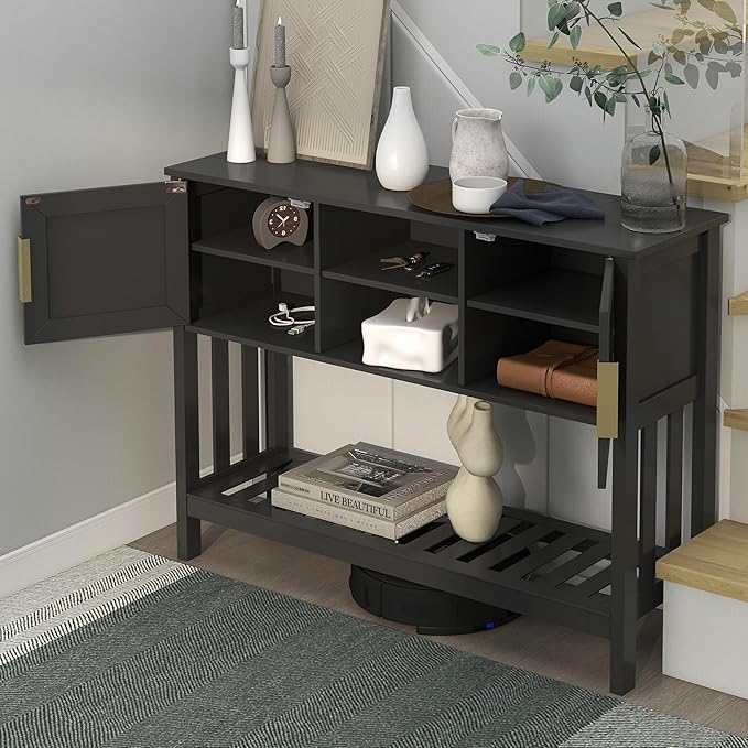 TaoHFE Console Table with Storage with Doors, Entryway Console Table with Doors - Image 2
