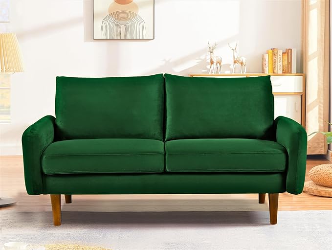 Container Furniture Direct Kent Velvet Loveseat Sofa by ContainerDirect