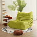 N&V Fireside Chair, Mid Century Armless Floor Sofa, Soft Premium Corduroy Floor by NV