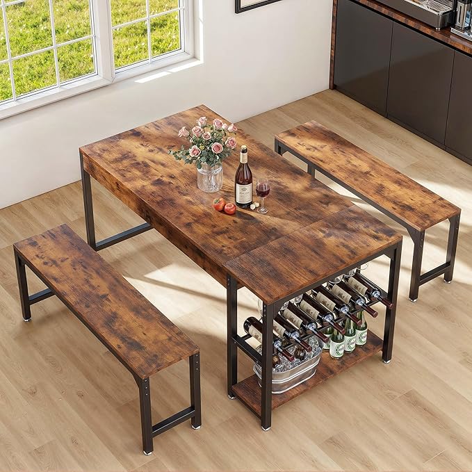 DWVO 3-Pieces Dining Room Table Set - Image 6