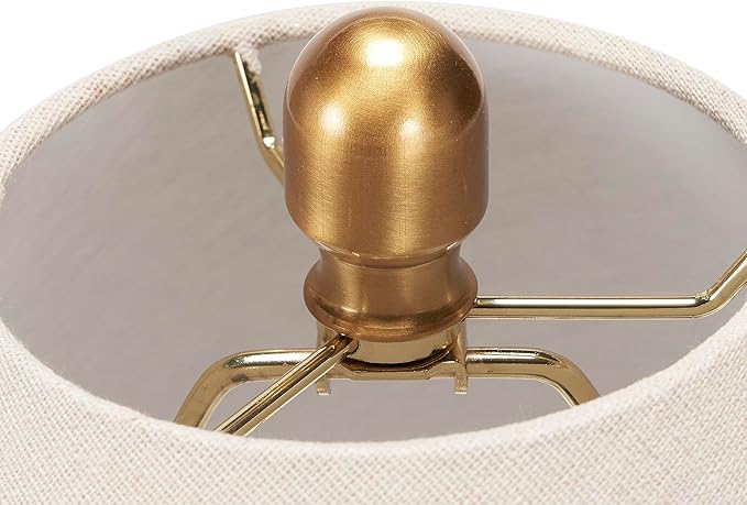 Nourison Home 23" Rustic Brown Ceramic Pot Table Lamp - Image 7