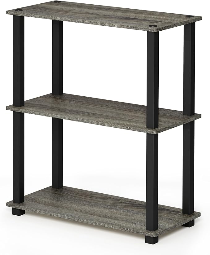 Furinno Turn-S-Tube 3-Tier Compact Multipurpose Shelf Display Rack - Image 5