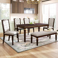 Merax 6-Piece Kitchen Dining Table Set, 62.7" Rectangular by Merax