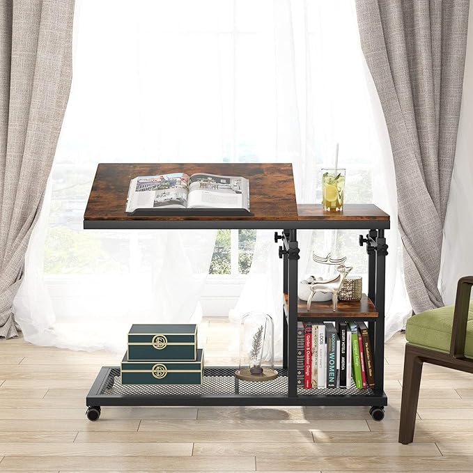 Tribesigns Height Adjustable C Table - Image 4