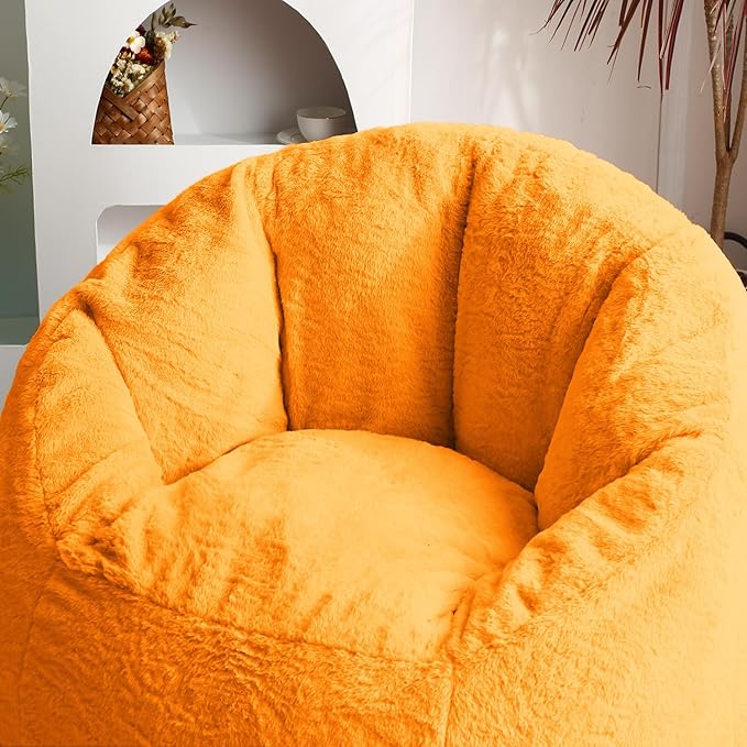 N&V Medium Shell Bean Bag Chair, Adult Size Bean Bag Sack, Foam Filling - Image 7