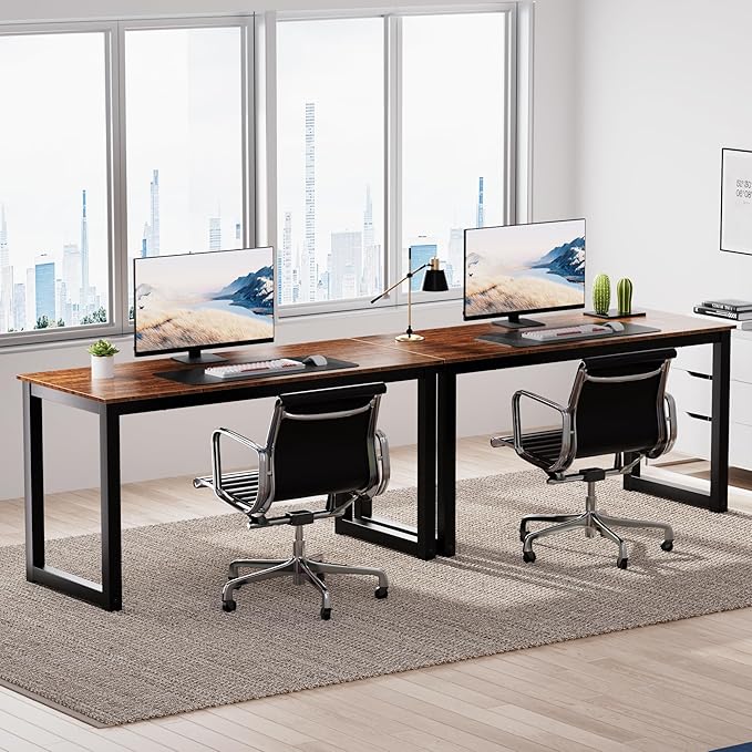 Decoholic 55 Inch Computer Desk, Home & Office PC Laptop Study Writing Table - Image 6