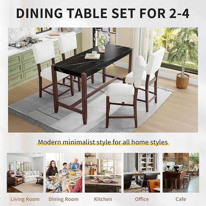 Ball & Cast 5-Piece Dining Table Set - Image 5