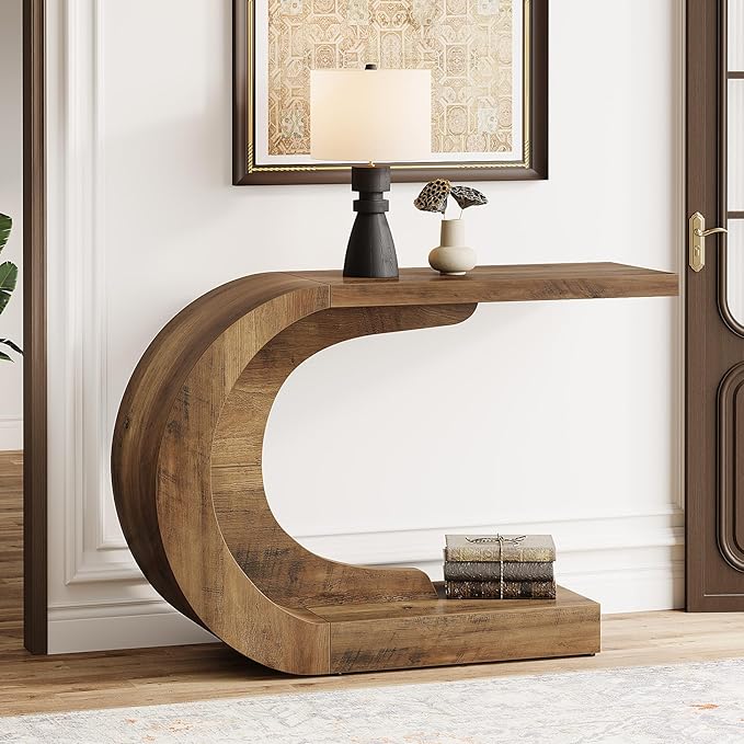 Tribesigns 43.3" Mid-Century Modern Console Table - Image 3