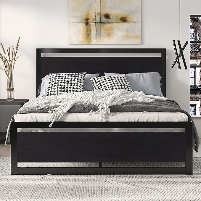 SHA CERLIN Queen Size Bed Frame by SHACERLIN