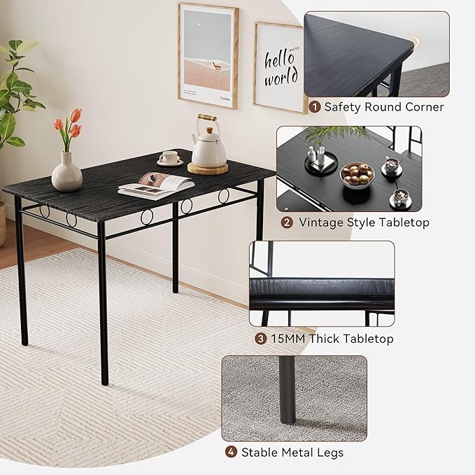 Vipbear Kitchen Dining Table Set - Image 4