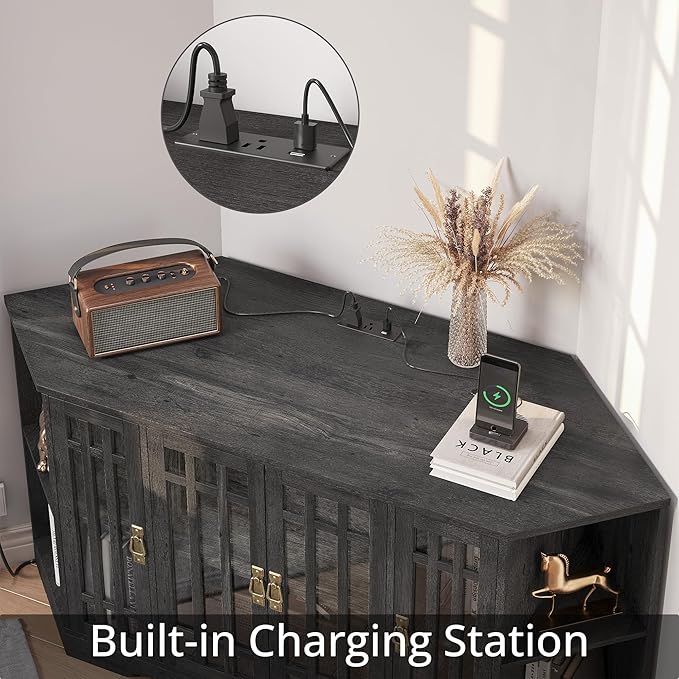 IRONCK Corner TV Stand for TVs up to 60 Inch - Image 4