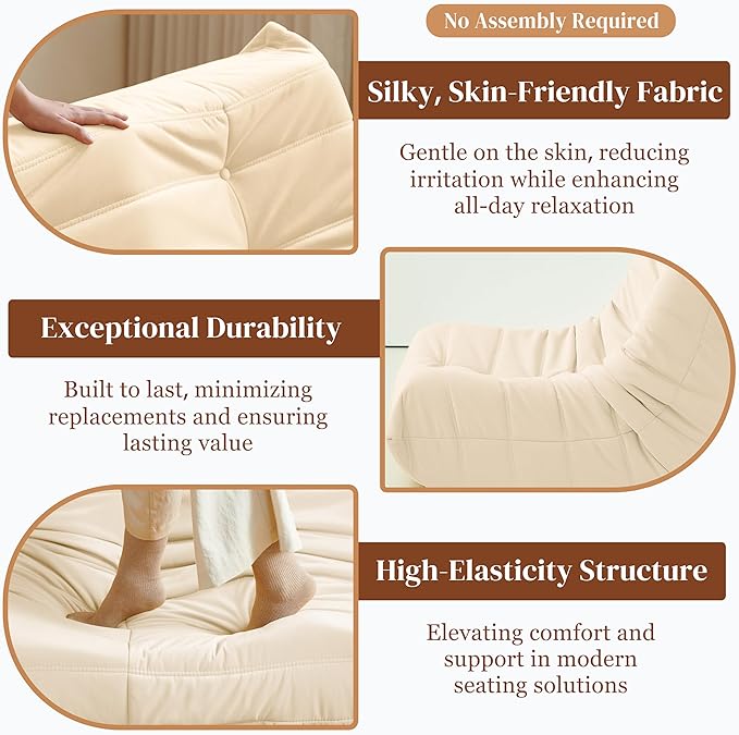 Bean Bag Chair, Fireside Chair Bean Bag Sofa - Image 6