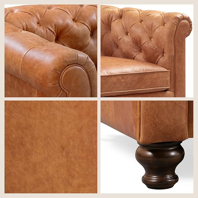 Poly & Bark Lyon Leather Couch - Image 6