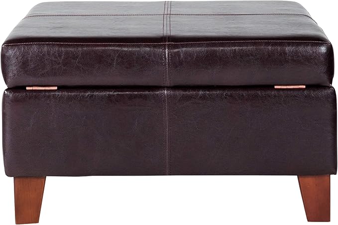 Homepop Home Decor |K2380-E155 | Luxury Large Faux Leather Square Storage - Image 10