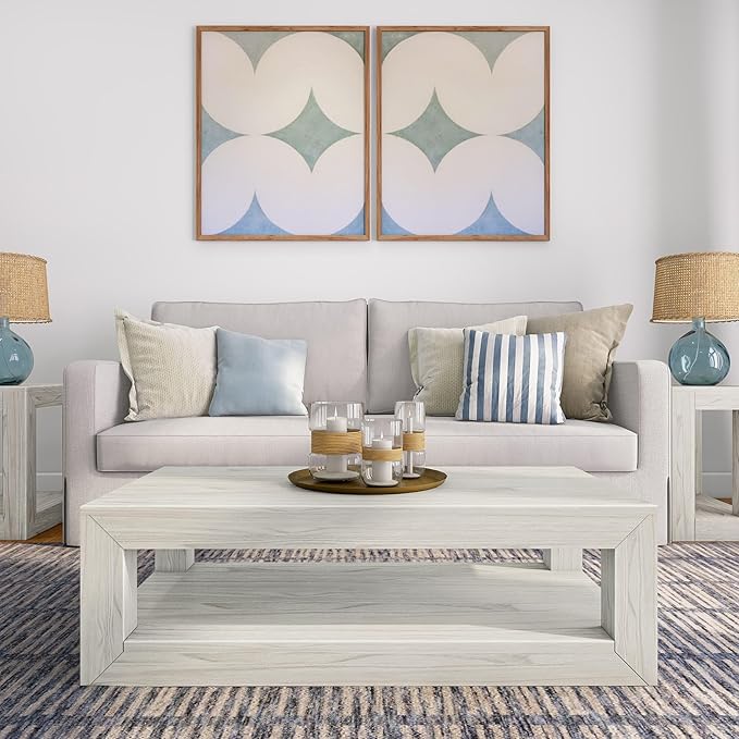 Plank+Beam 40" Modern Rectangular Coffee Table - Image 2
