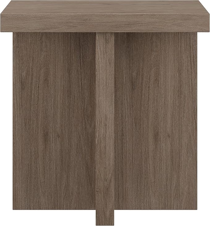 Henn&Hart 22" Wide Square Side Table in Weathered Gray, - Image 5