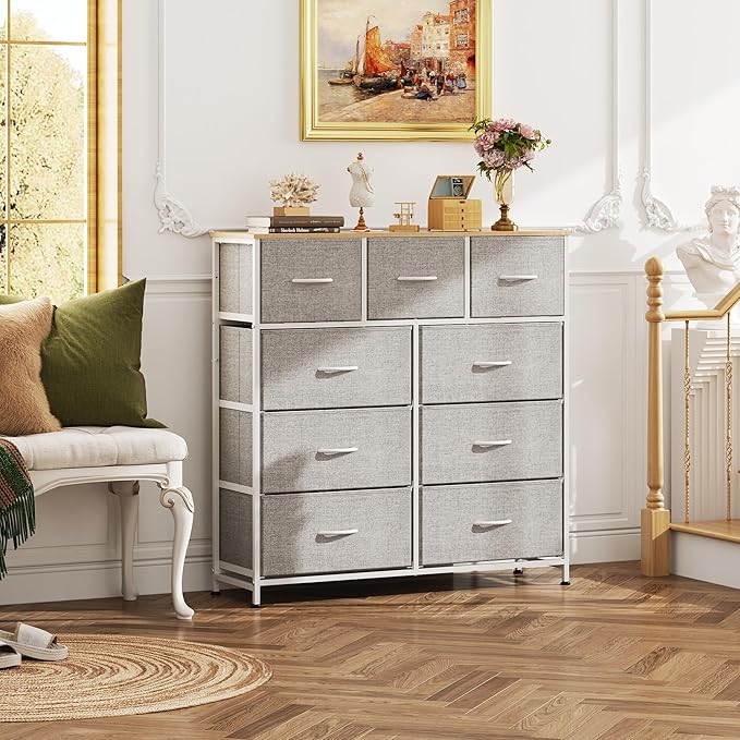 WLIVE 9-Drawer Dresser, Fabric Storage Tower - Image 4