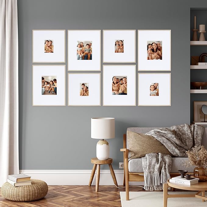 Camden Reed Arcadia 8 Piece Oversized Gallery Wall Frame, 16x20 and 16x16 Inch - Image 6