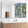 KOCUUY Large Silver Bathroom Mirror, 60x36 inch Rectangular Mirror by KOCUUY