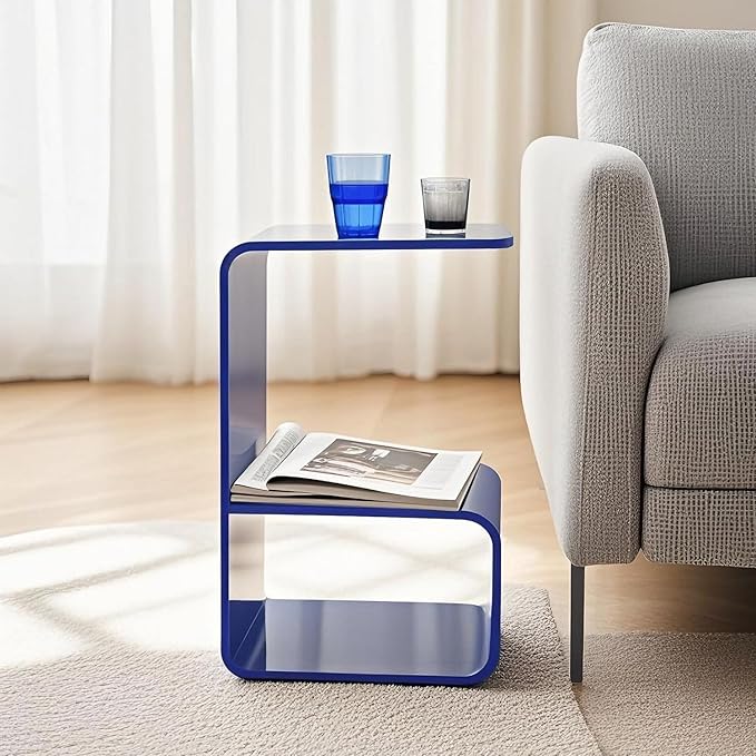 Acrylic End Table for Nightstand, Bedside Table for Bedroom.Side Tables for by GETCK