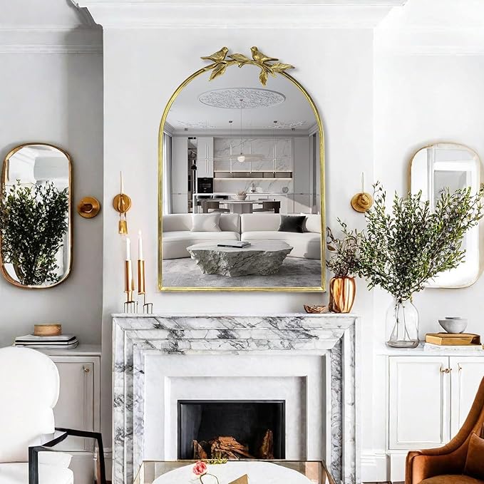 Gold Vintage Mirror for Vanity 24x35 Inch Gold Antique - Image 6