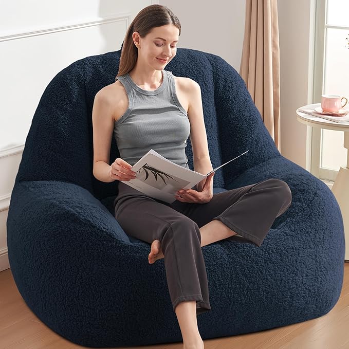 Homguava Bean Bag Chairs for Adults, Giant Beanbag Couch Adult Bean Bag Chair - Image 4