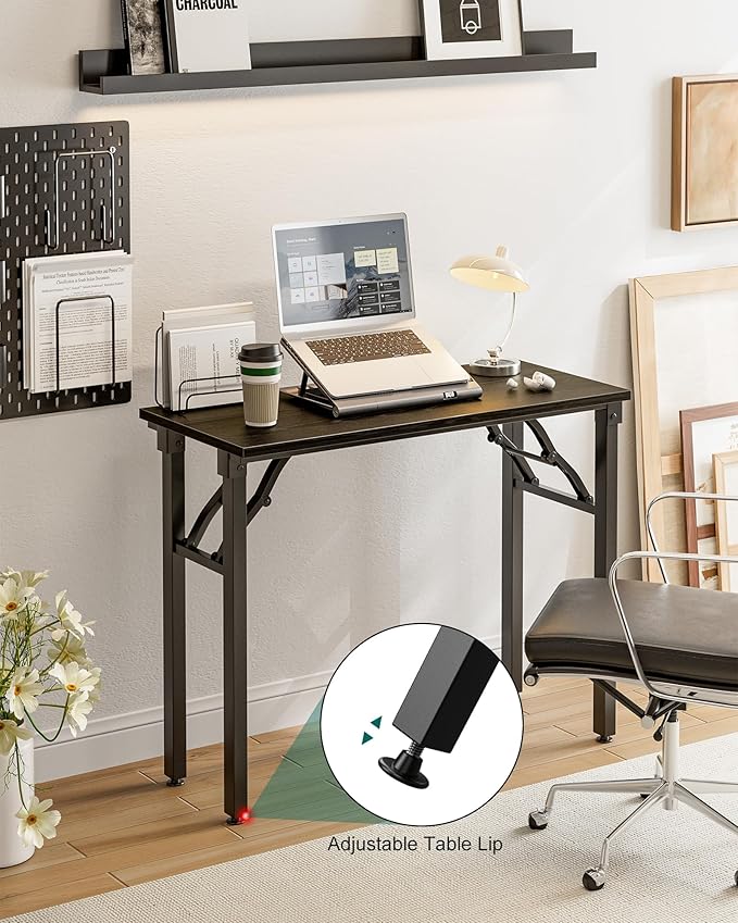 Frylr Small Folding Computer Desk – Portable 35.8 Inch Foldable Laptop Table - Image 7