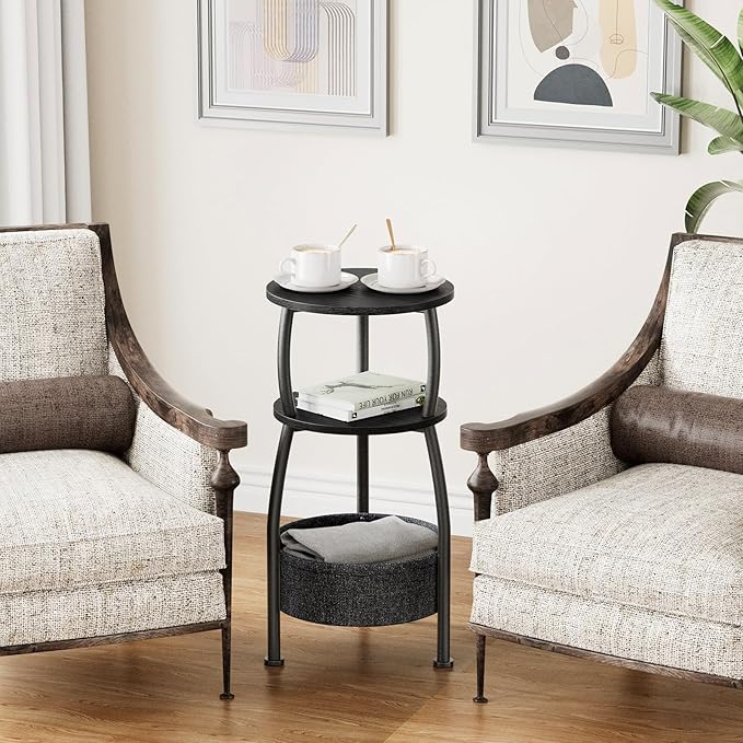 Small Round end Table for Living Room - Image 4