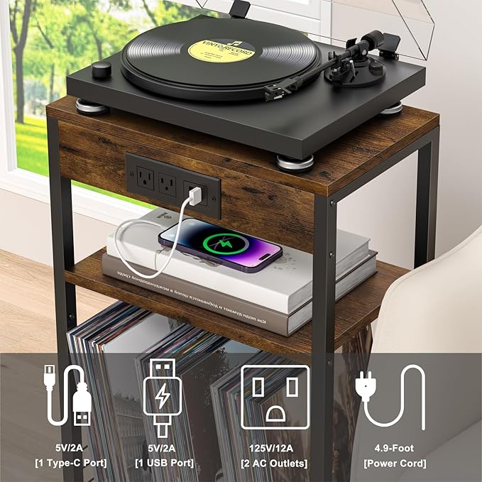 LELELINKY 3 Tier End Table - Image 8