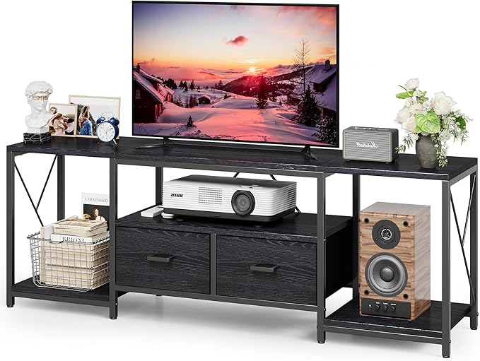 Homeiju TV Stand for TVs up to 75 Inch, Entertainment Center by Homeiju