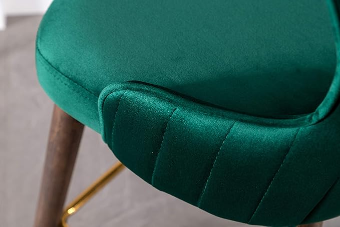 Roundhill Furniture Leland Fabric Upholstered Counter Height Wingback Stools - Image 8