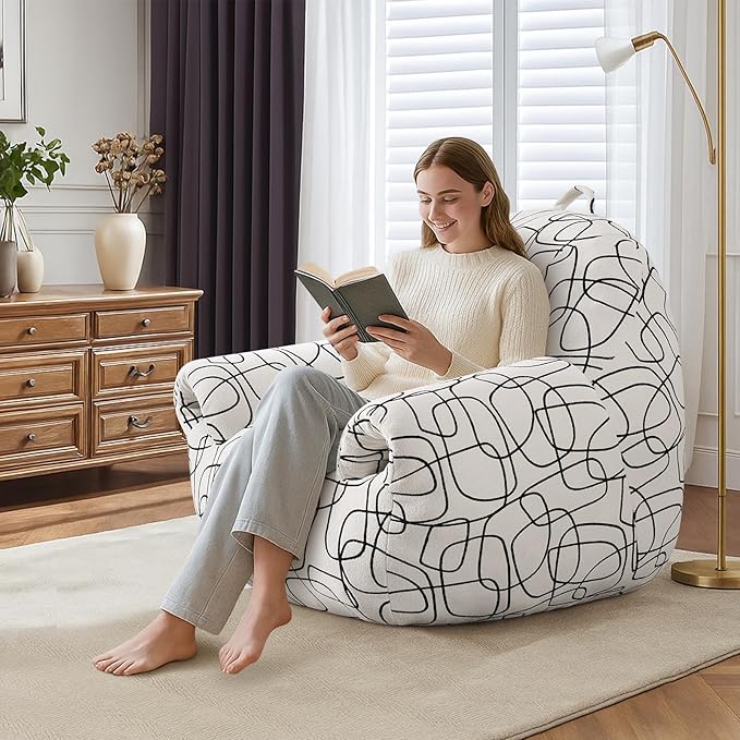 DAICO Bean Bag Chairs for Adults Bean Bag Sofa - Image 3