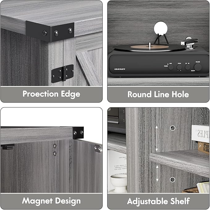 YESHOMY Modern Farmhouse TV Stand - Image 8