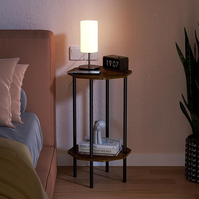Side Table, Octagonal End Table - Image 9