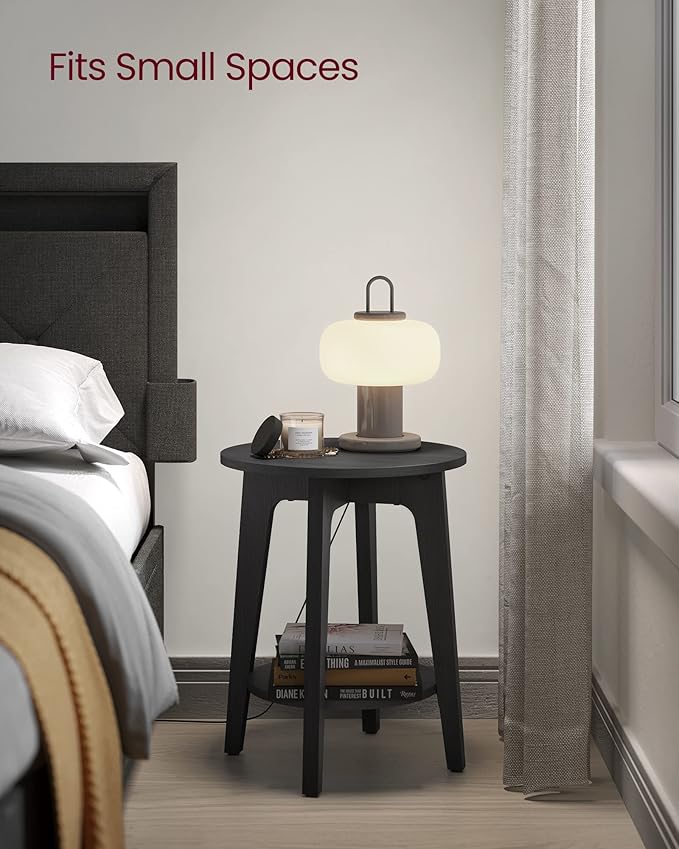 VASAGLE Side Table, Small Round End Table - Image 5