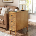 Tribesigns Solid Wood End Table, Fully Assembled Narrow Side Table by Tribesigns
