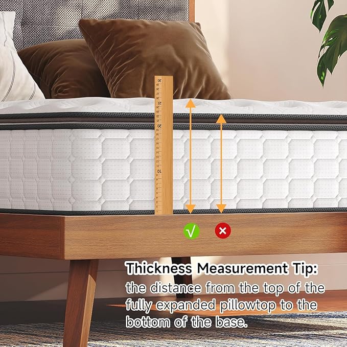 Vesgantti Twin XL Mattress, 12 Inch Hybrid XL Twin Mattress in a Box, Extra - Image 6