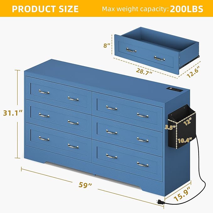 YITAHOME Drawers TV Stand for 65 inches - Image 2