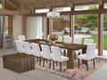X12AS-0C8-27 - 14-Pc Dining Table Set contains an Extendable Rectangle Kitchen by LuxebyEastWestFurniture