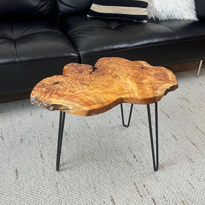Live Edge Coffee Table, Natural Wood Coffee Table - Image 6