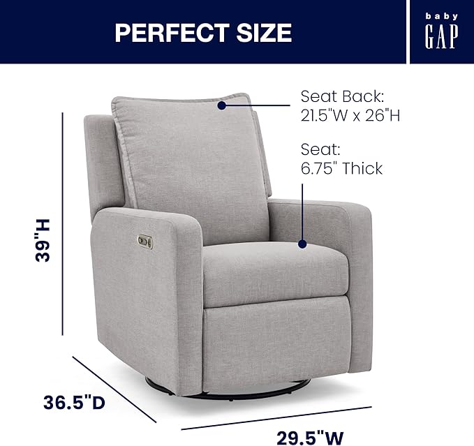 Delta Children babyGap Harlowe Power Recliner - Image 3