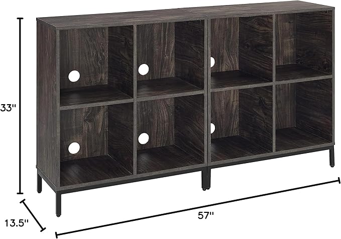 Crosley Furniture Jacobsen 2-Piece Vinyl Record Storage Cube Bookcase Set and - Image 13