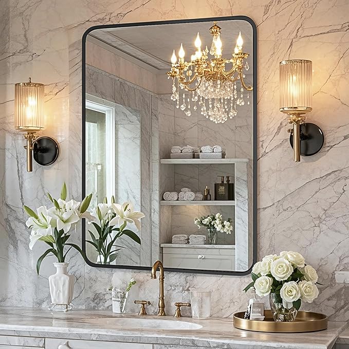 24"×36" Bathroom Mirror for Wall, Modern Bathroom Vanity Mirror - Image 5