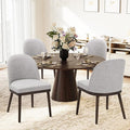 COLAMY Upholstered Dining Chairs Set of 4, Wooden Kitchen Chairs by COLAMYINC